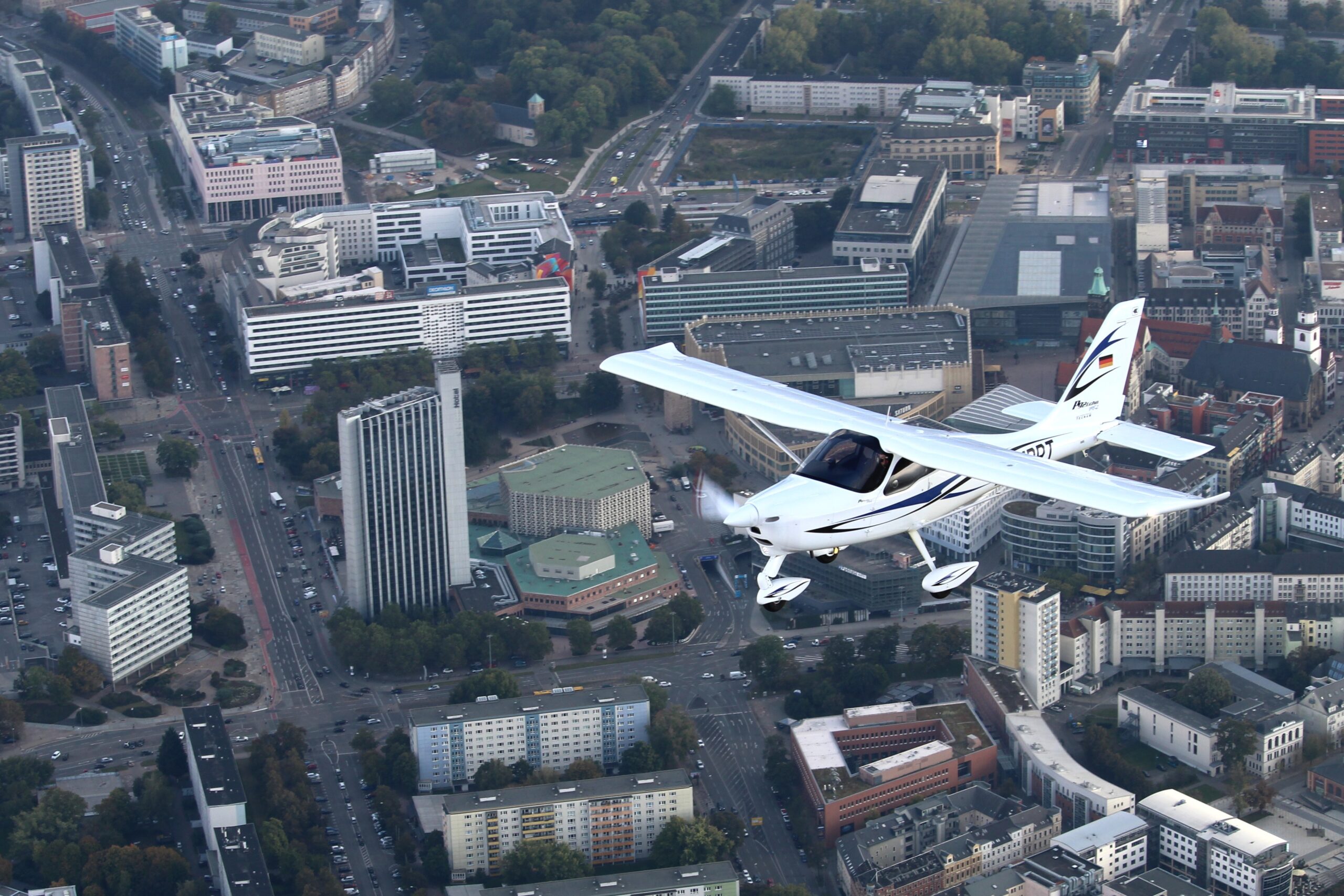 Rundflug über Chemnitz