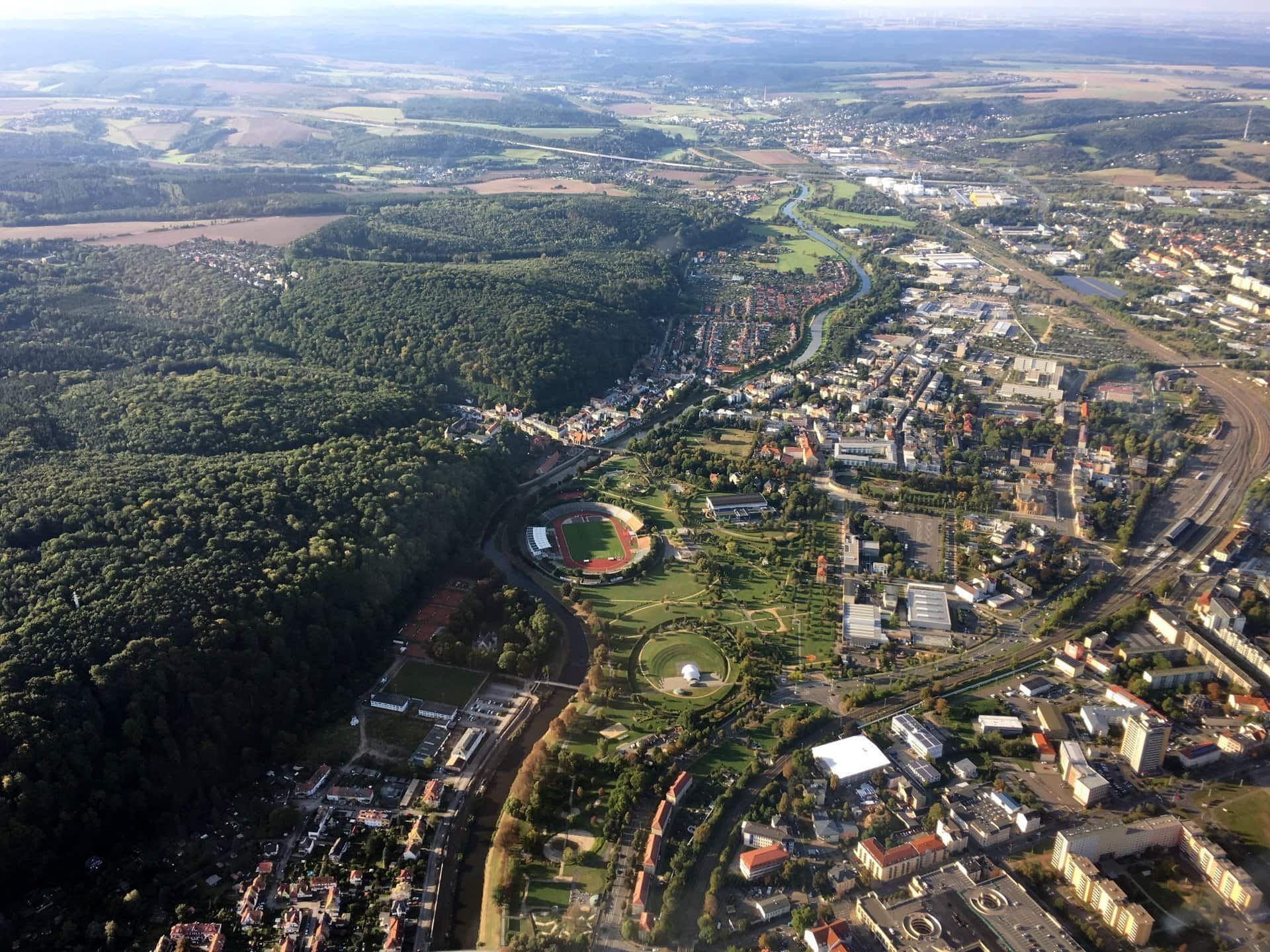 Gera - Blick auf den Hofwiesenpark