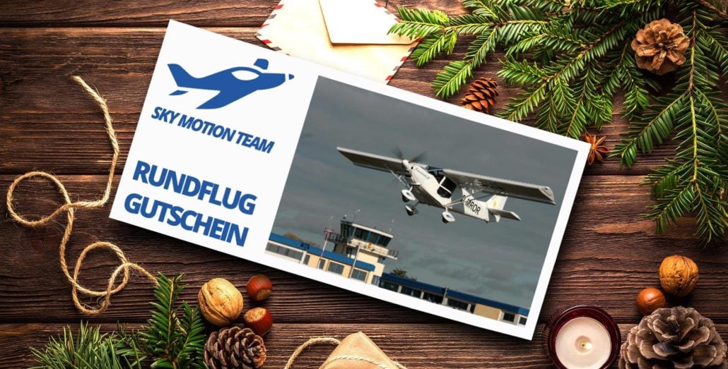 Rundflug-Gutschein zu Weihnachten