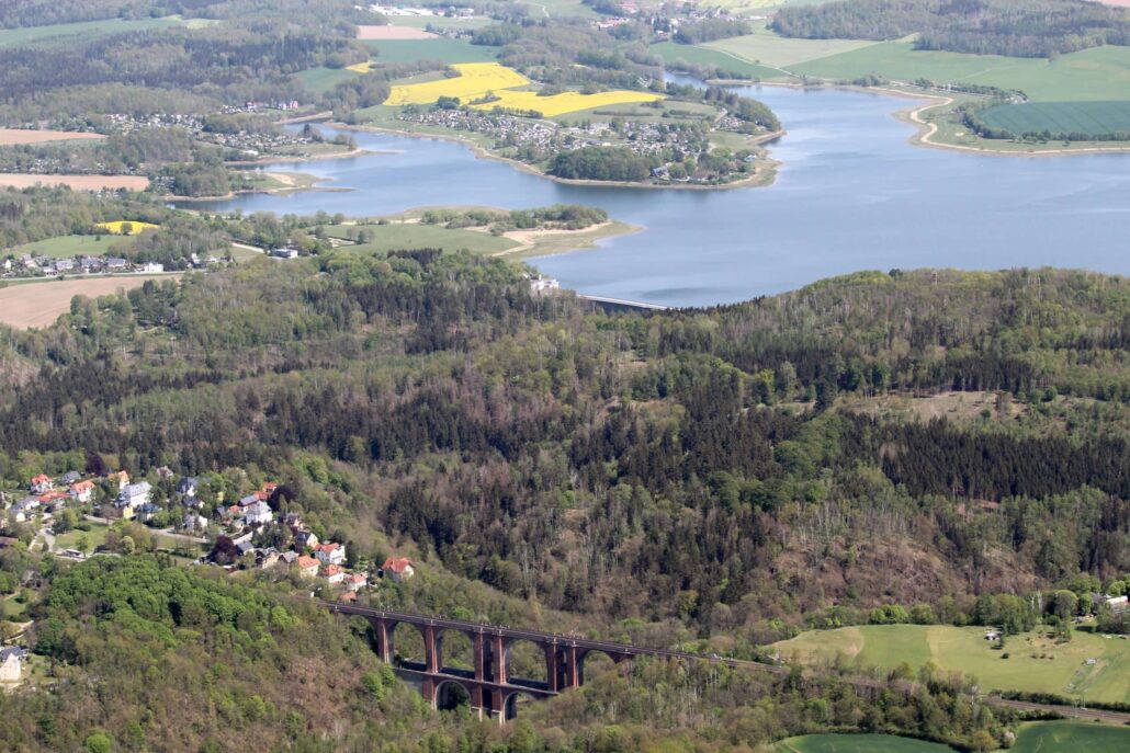 Talsperre Pöhl und Elstertalbrücke