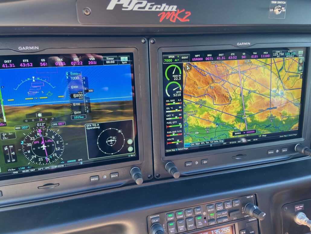 Tecnam P92 Echo MkII - Garmin G3X