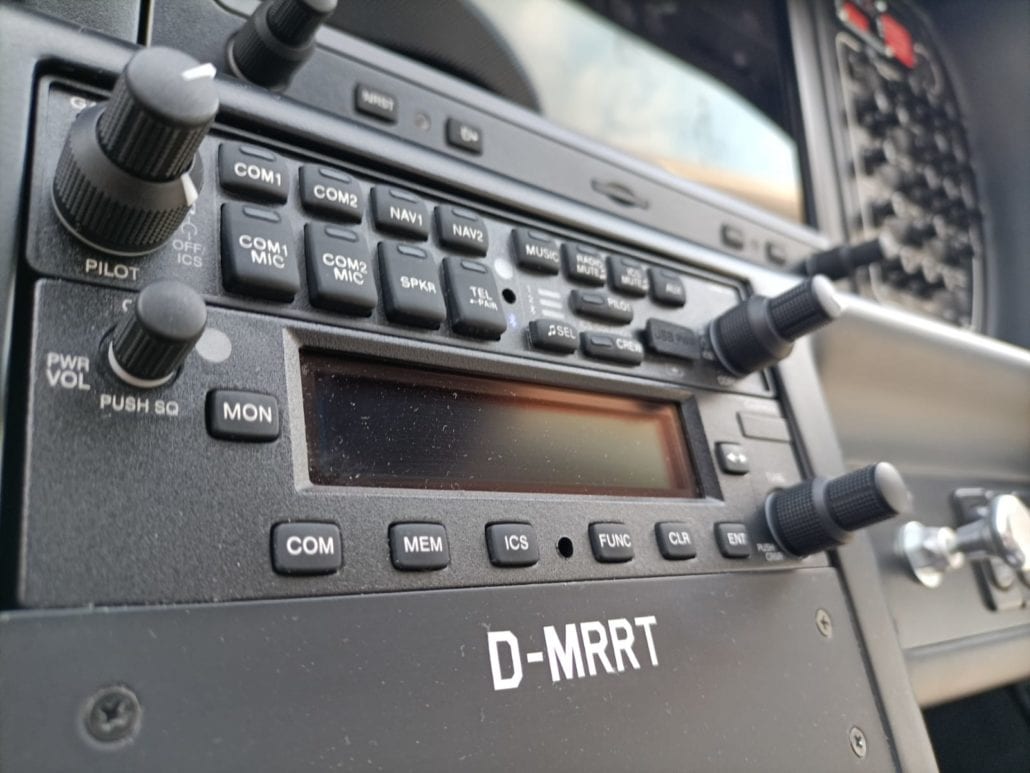 Tecnam P92 Echo MkII - Radio Panel