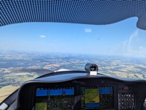 Blick aus dem Cockpit